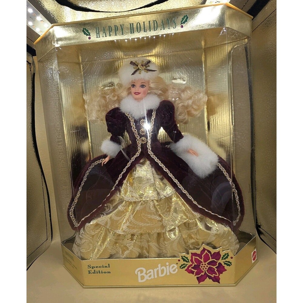 Vintage 1996 Happy Holidays Special Edition Barbie Doll Mattel #15646 New NRFB - Picture 1 of 7